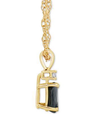 Sapphire (1 ct. t.w.) & Diamond Accent 18" Pendant Necklace in 14k Gold (Also in Ruby)