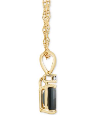 Sapphire (3/4 ct. t.w.) & Diamond Accent 18" Pendant Necklace in 14k Gold (Also in Ruby)