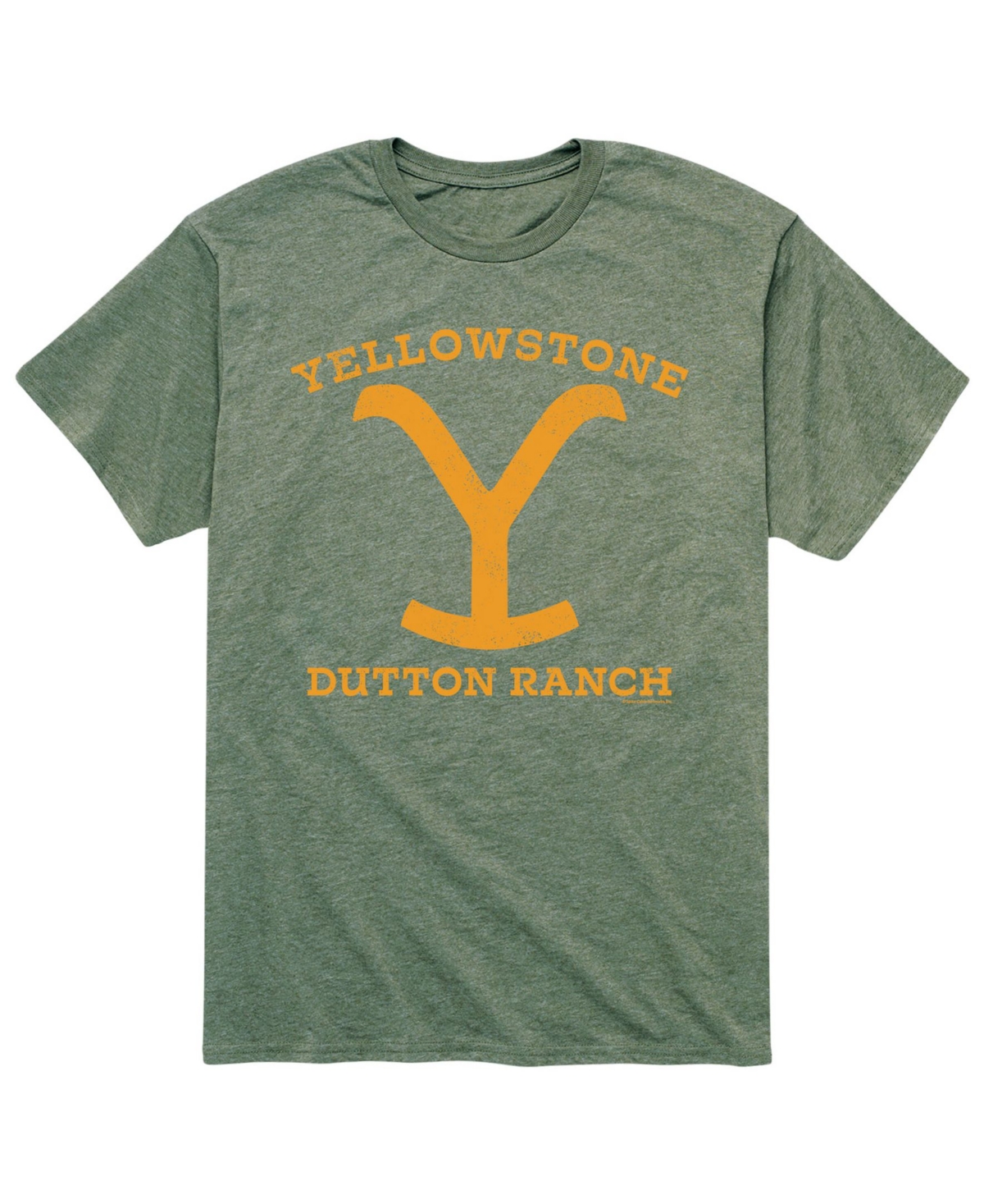 Men's Yellowstone Dutton Ranch Yellow T-shirt - Green