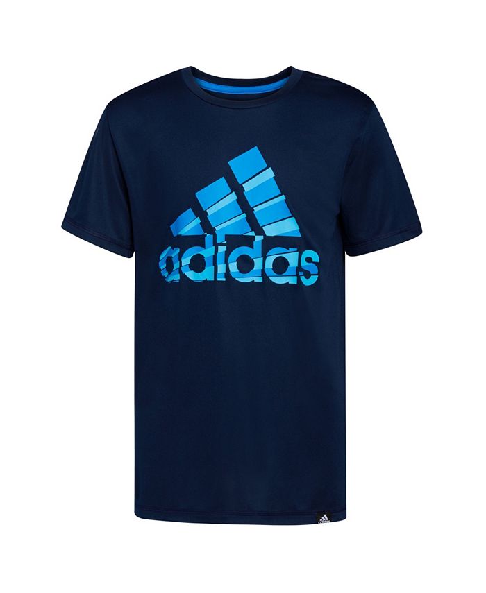 adidas Little Boys Short Sleeves Aeroready 2 Tone Bos T-shirt - Macy's