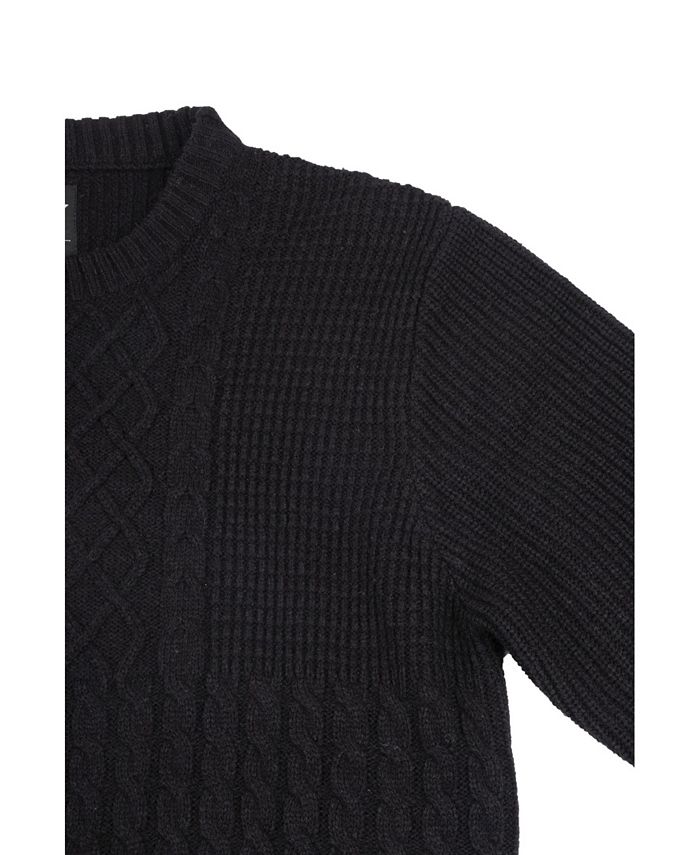 X-Ray Men's Crewneck Mixed Texture Sweater & Reviews - Sweaters - Men ...