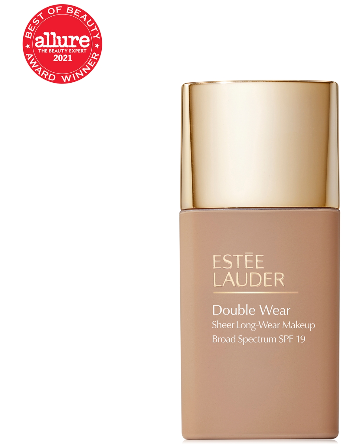 Shop Estée Lauder Double Wear Sheer Long-wear Foundation Spf19, 1 Oz. In C Softtan - Medium Tan With Cool,rosy-b