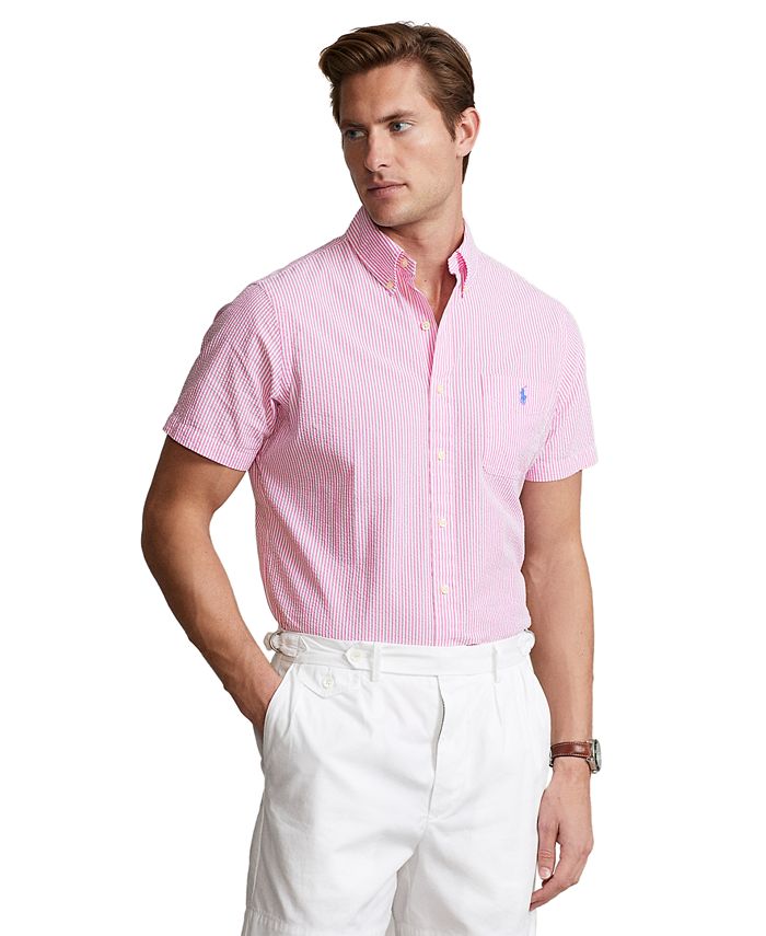 Polo Ralph Lauren Men's Short-Sleeve Linen Button-Up - Macy's