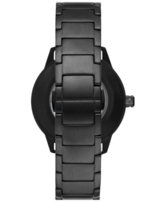 Emporio Armani Men's Automatic Black-Tone Stainless Steel Bracelet Watch  43mm \u0026 Reviews - Macy's