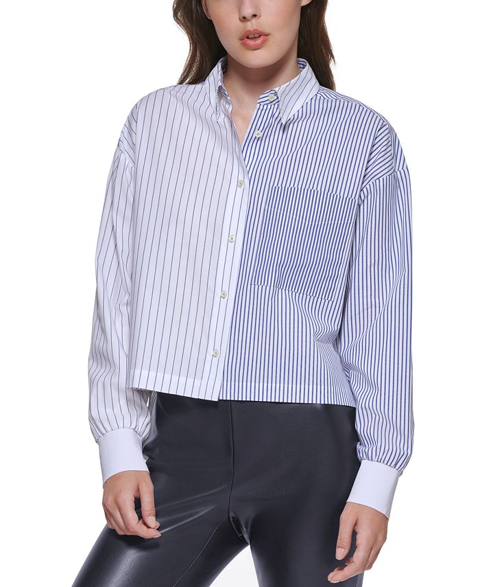dkny striped shirt