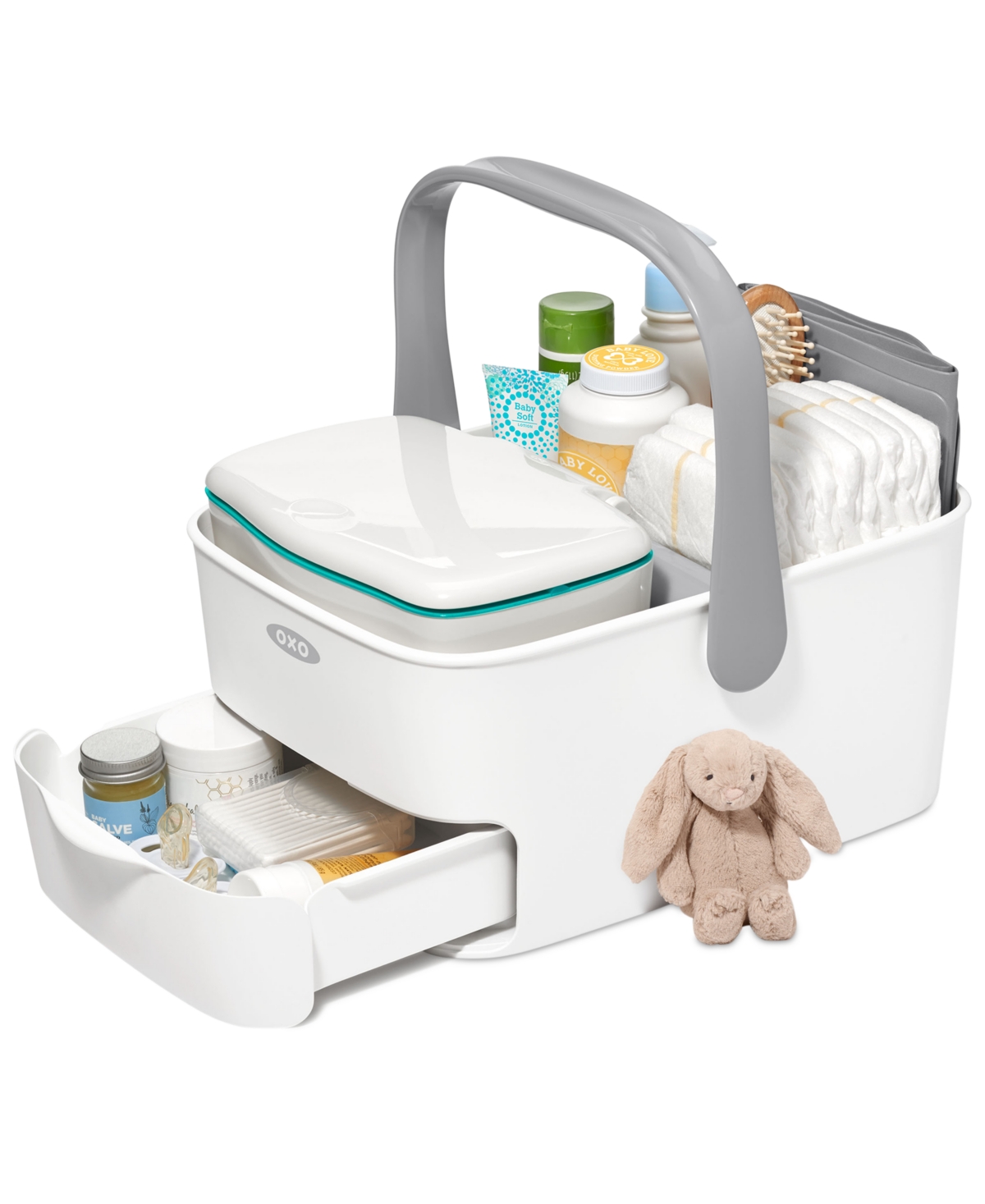 Oxo Tot Diaper Caddy With Changing Mat In Grey