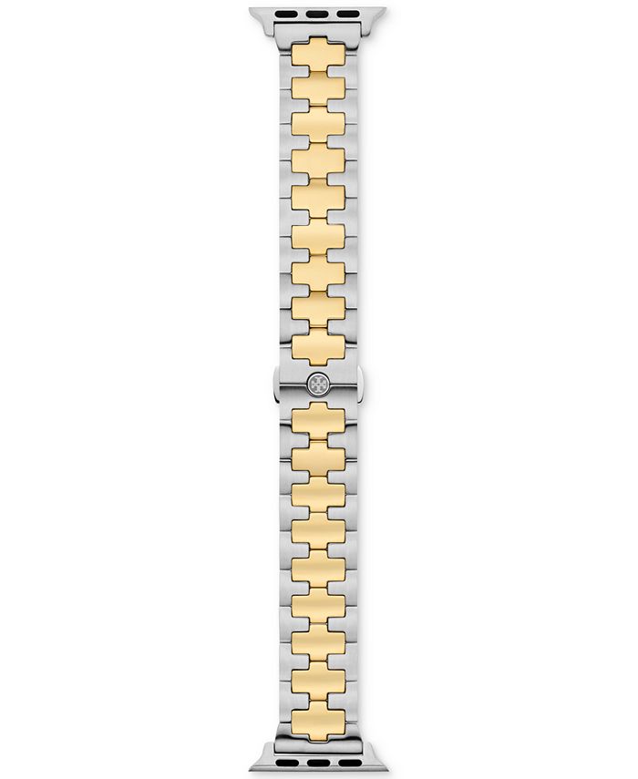 Tory Burch Reva Watch, Two-tone Stainless Steel/ivory, 36 Mm in Metallic