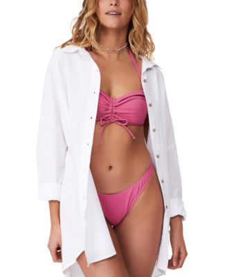 Cotton On Cotton Swing Beach Shirt Cover-Up