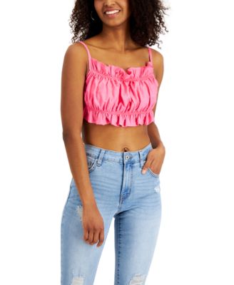 Crave Fame - Juniors' Ruched-Bust Tank Top