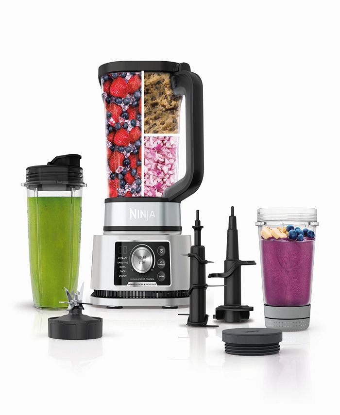 Ninja Foodi® Power Blender & Processor System with Smoothie Bowl Maker and  Nutrient Extractor* + 4in1 Blender 1400WP - Macy's