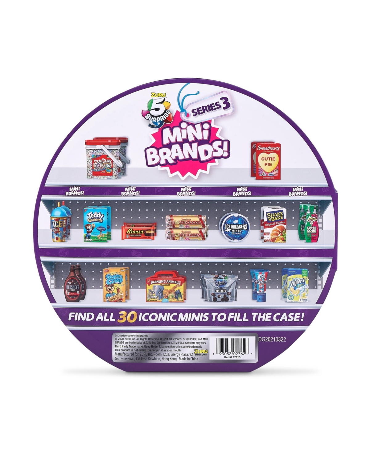 Closeout! Zuru 5 Surprise Mini Brands Series 3 Collectors Case