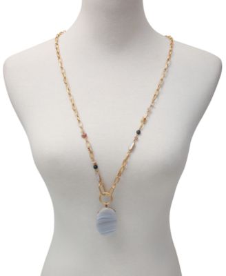 Women's One Strand Pendent Necklace