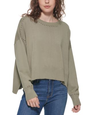 dkny green sweater