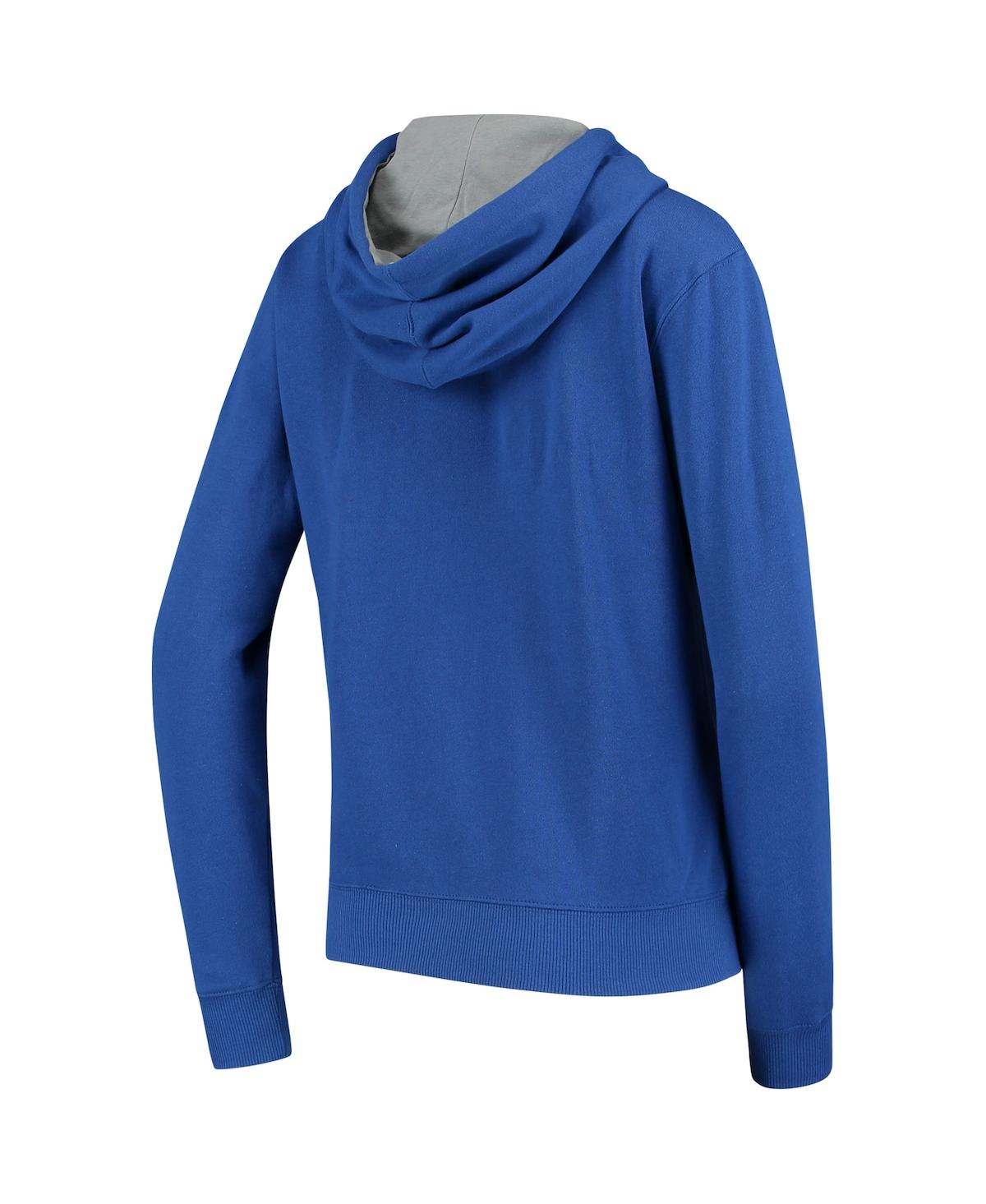 Women's Stadium AthleticAir Force Falcons Arched Name Full-Zip Hoodie - Royal