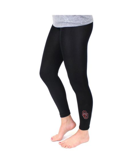 Женские леггинсы ZooZatz Black Oklahoma Sooners Fleece