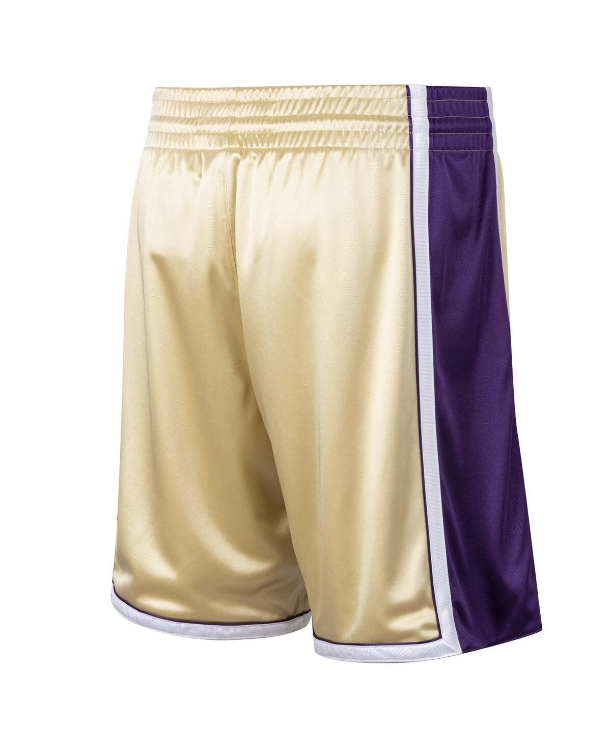 Men's Kobe Bryant Gold-Tone Los Angeles Lakers Hall of Fame Class of 2020 Authentic Hardwood Classics Shorts - Gold-Tone