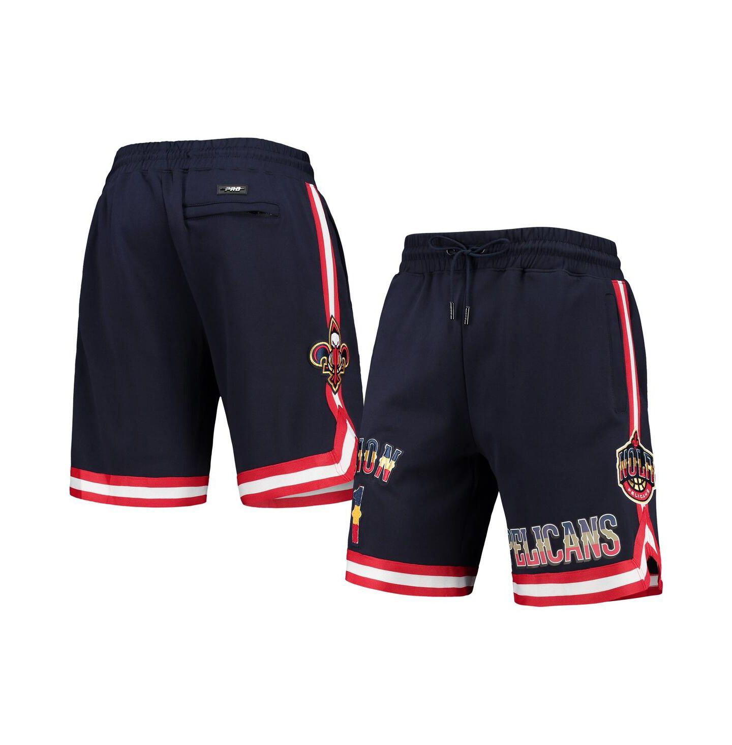 Мужские шорты Pro Standard Zion Williamson Navy New Orleans Pelicans Team Logo Player — фото 1