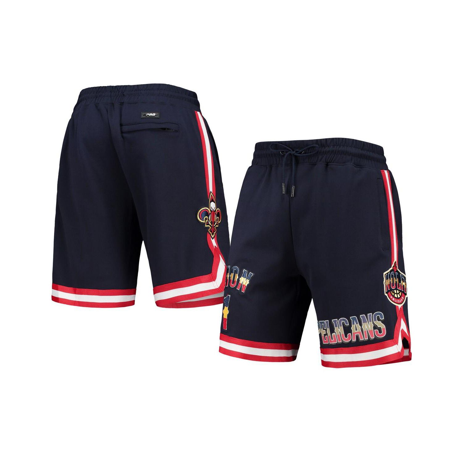 Men's Zion Williamson Navy New Orleans Pelicans Team Logo Player Shorts