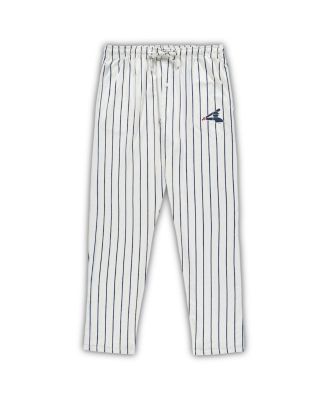 Men's White, Navy Chicago White Sox Big and Tall Pinstripe Sleep Set
