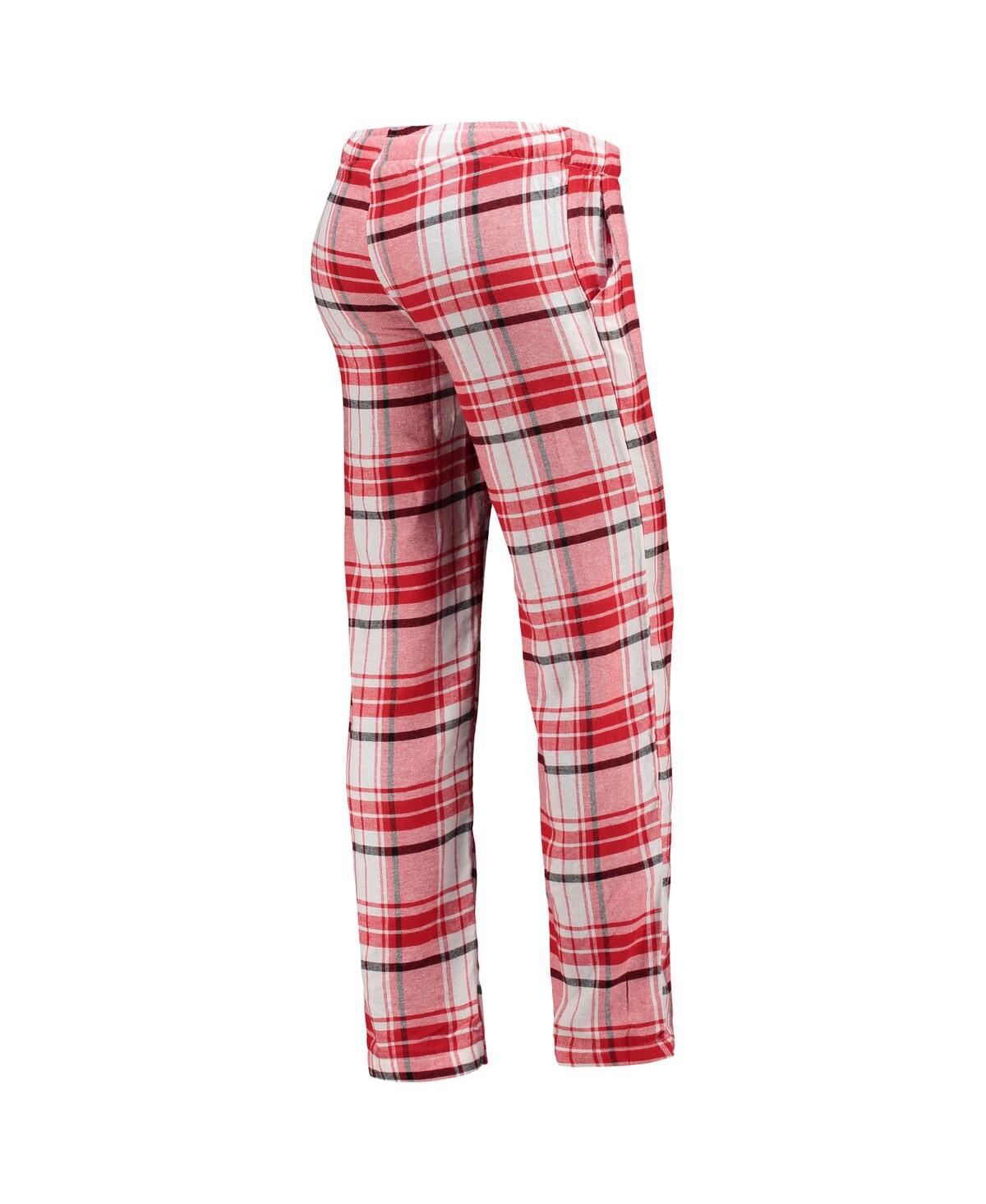 Concepts Sport Women's Red, Black Tampa Bay Buccaneers Accolade Flannel Pants In Red,black