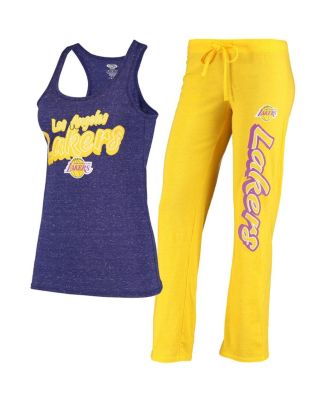 Concepts Sport Women's Gold, Purple Los Angeles Lakers Racerback