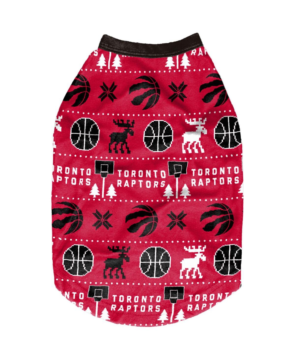 Toronto Raptors Printed Dog Sweater - Red