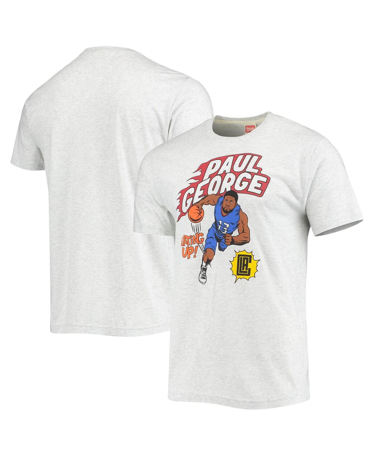 Men's Paul George Ash La Clippers Comic Book Player Tri-Blend T-shirt - Ash