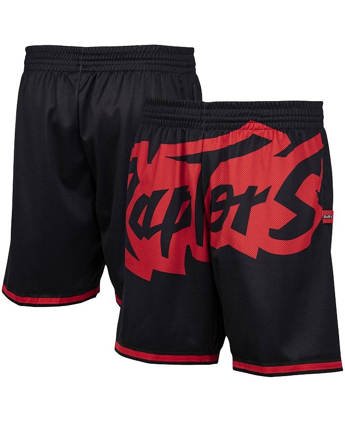 Shop Mitchell & Ness Toronto Raptors Big Face 2.0 Shorts  SHORBW19147-TRABLCK black