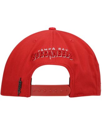 Men's Red Tampa Bay Buccaneers LV Super Bowl Champions Script Wordmark Snapback Hat