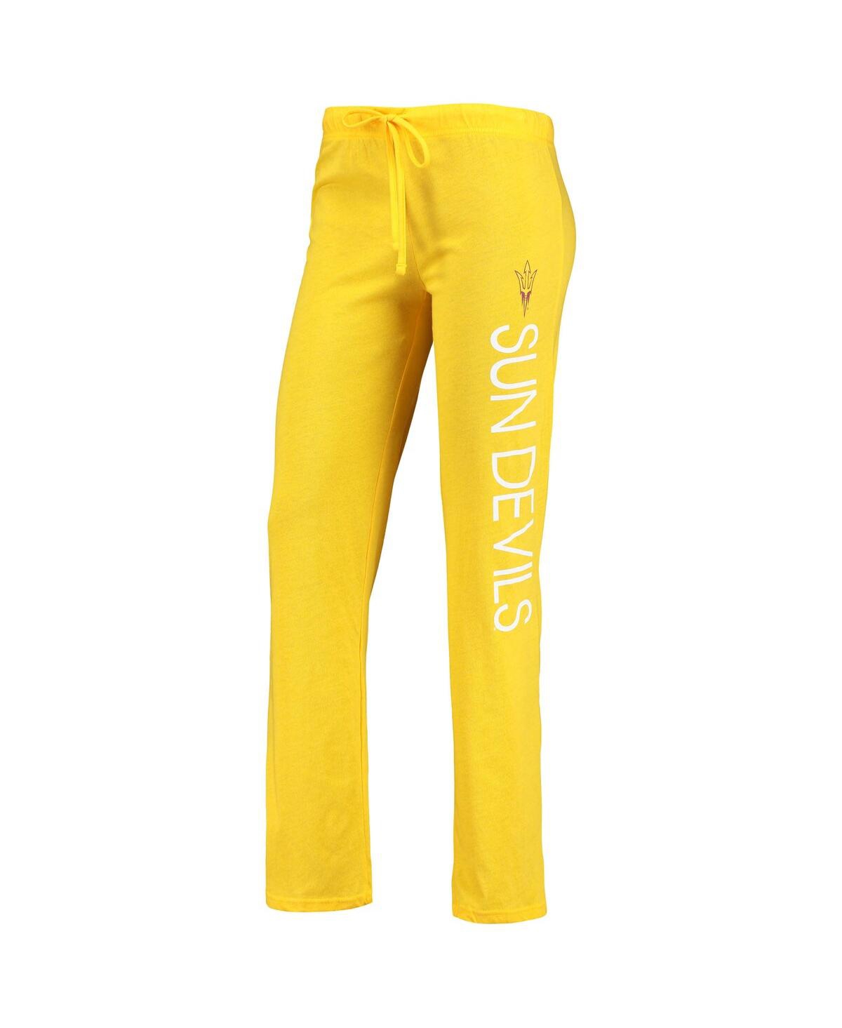 Concepts Sport Women's Maroon, Gold Arizona State Sun Devils Team Tank Top And Pants Sleep Set In Maroon,gold-tone