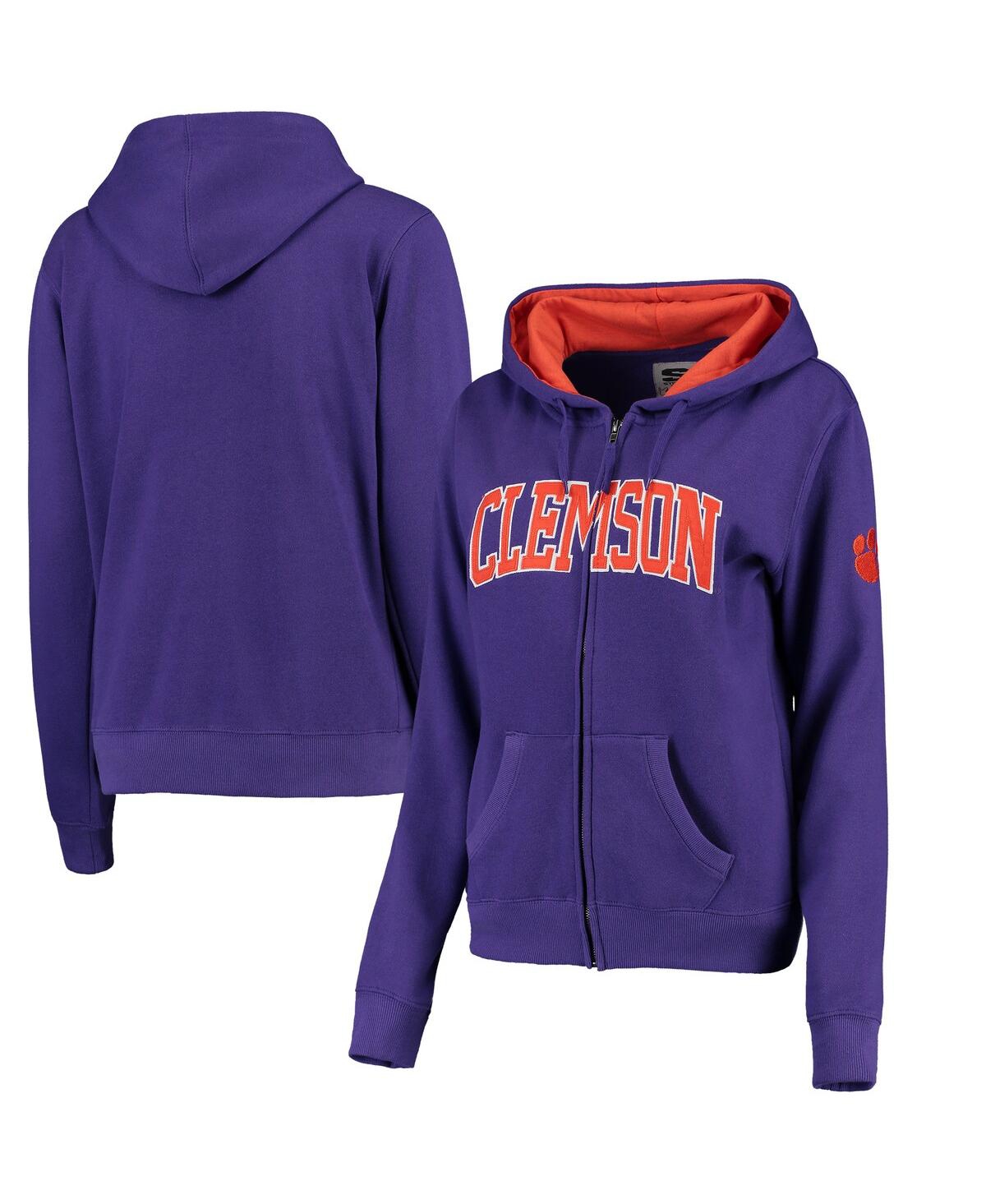 Colosseum Stadium Athletic Orange Oklahoma State Cowboys Arched Name Full-zip Hoodie In Orange