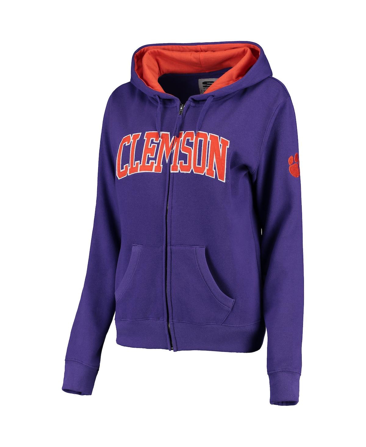 Colosseum Stadium Athletic Orange Oklahoma State Cowboys Arched Name Full-zip Hoodie In Orange