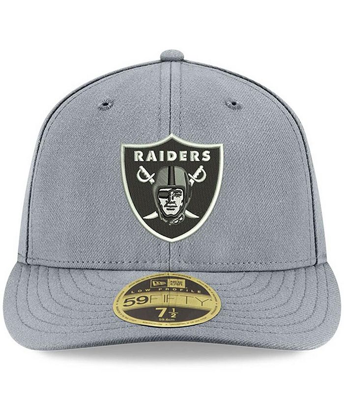 New Era Men's Silver Las Vegas Raiders Omaha Low Profile 59FIFTY Fitted