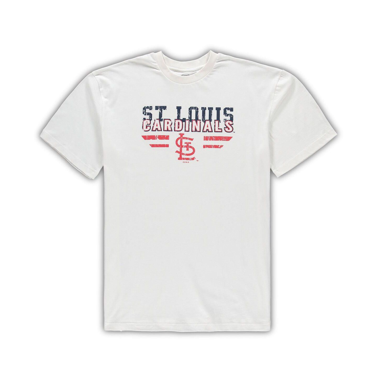 Мужская пижама Concepts Sport St. Louis Cardinals Pinstripe, Big and Tall, White/Navy — фото 3