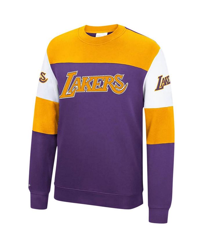 Mitchell & Ness Men's Purple Los Angeles Lakers Perfect Season Fleece ...