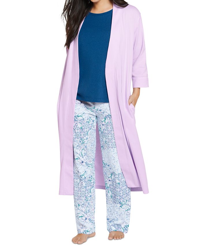 Jockey Everyday Essentials Cotton Long Robe & Reviews All Pajamas