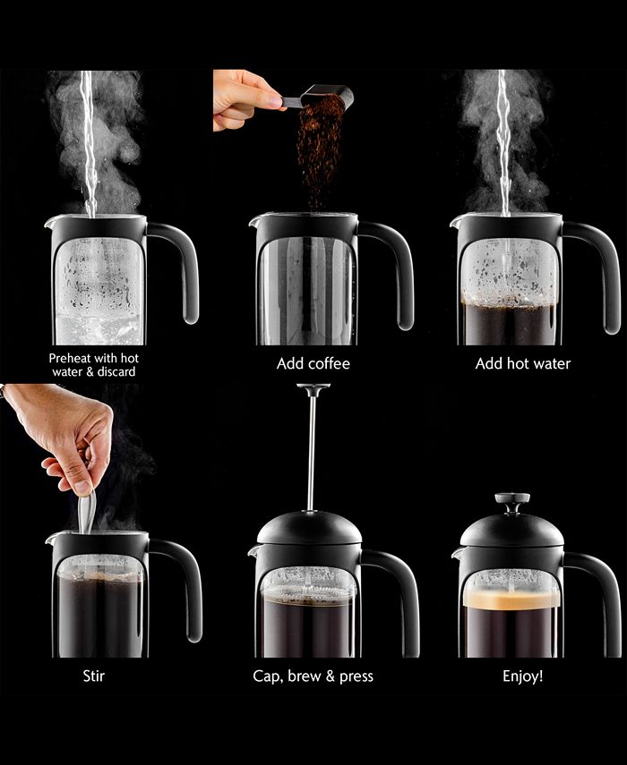 OVENTE French Press Coffee Tea Expresso Maker, 34 oz Macy's