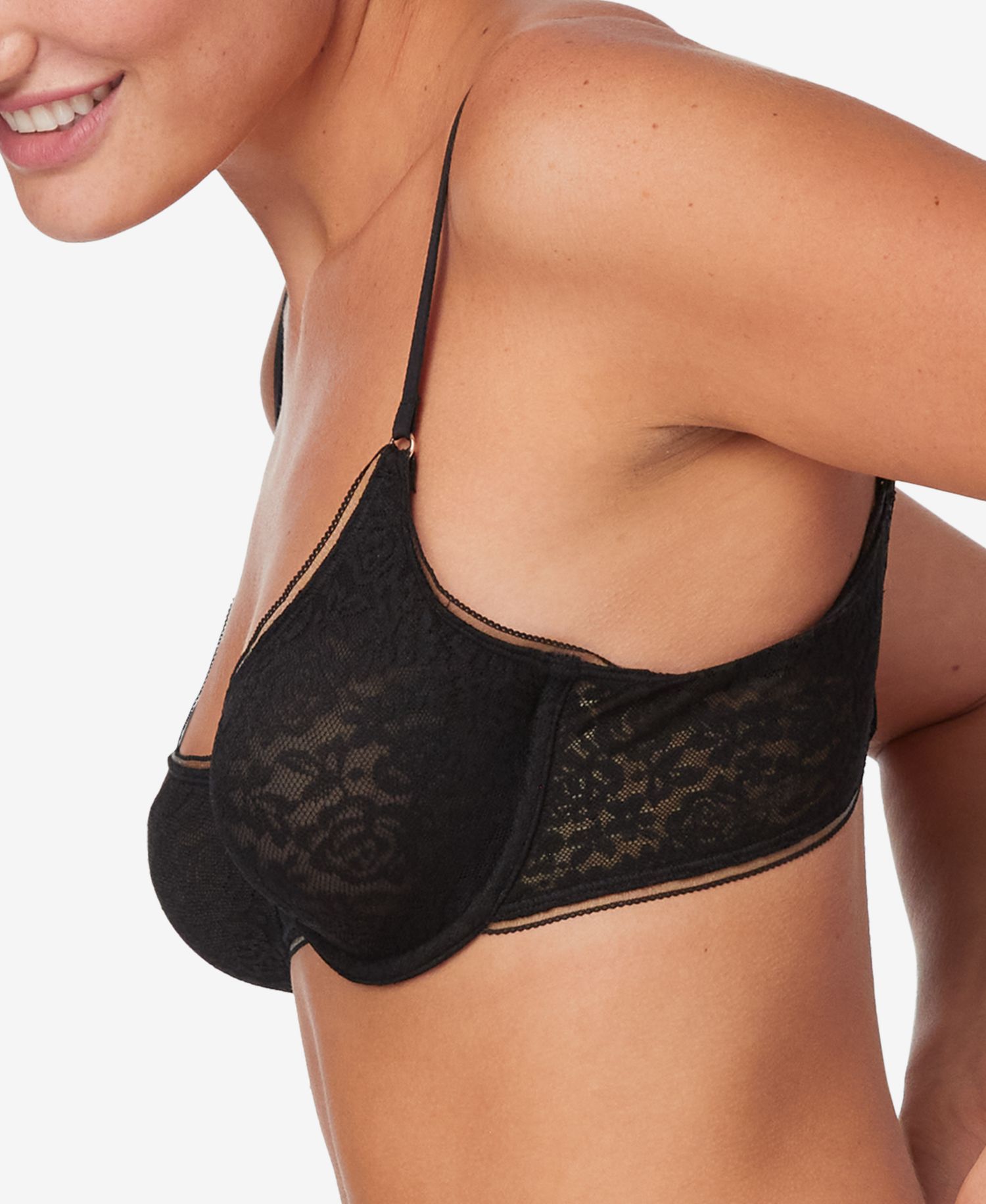 Pure Comfort Stretch Lace Demi Underwire Bra DM202C