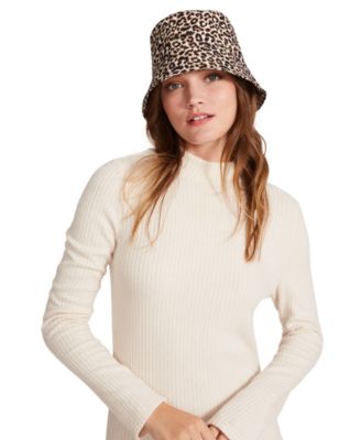Steve Madden - Leopard-Print Water Resistant Packable Bucket Hat