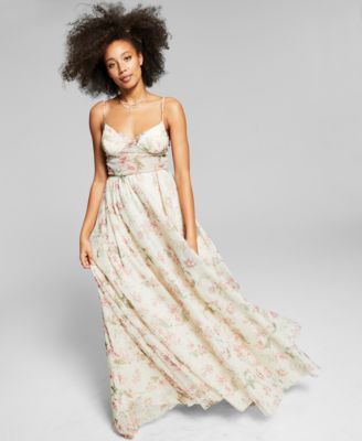 macy's floral prom dress