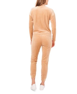 Women's Velour Drawstring Waist Pull on Pants