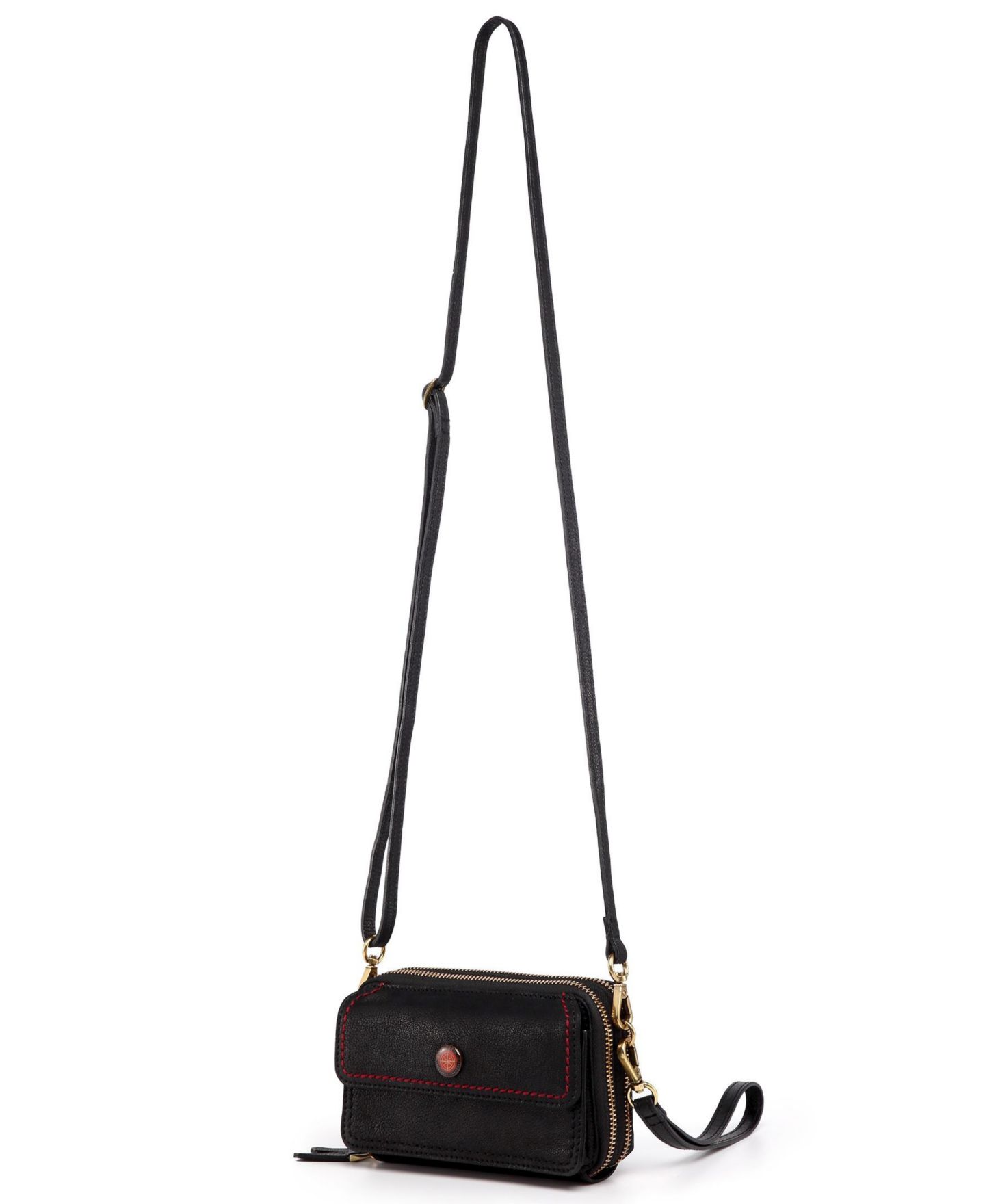 Женский кошелёк OLD TREND Northwood Mini Leather Crossbody Wallet, цвет: Чёрный — фото 8