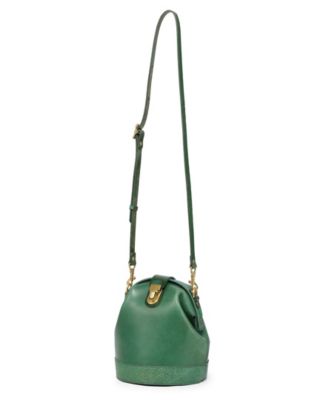 Women's Genuine Leather Doctor Bucket Crossbody Convertible Bag