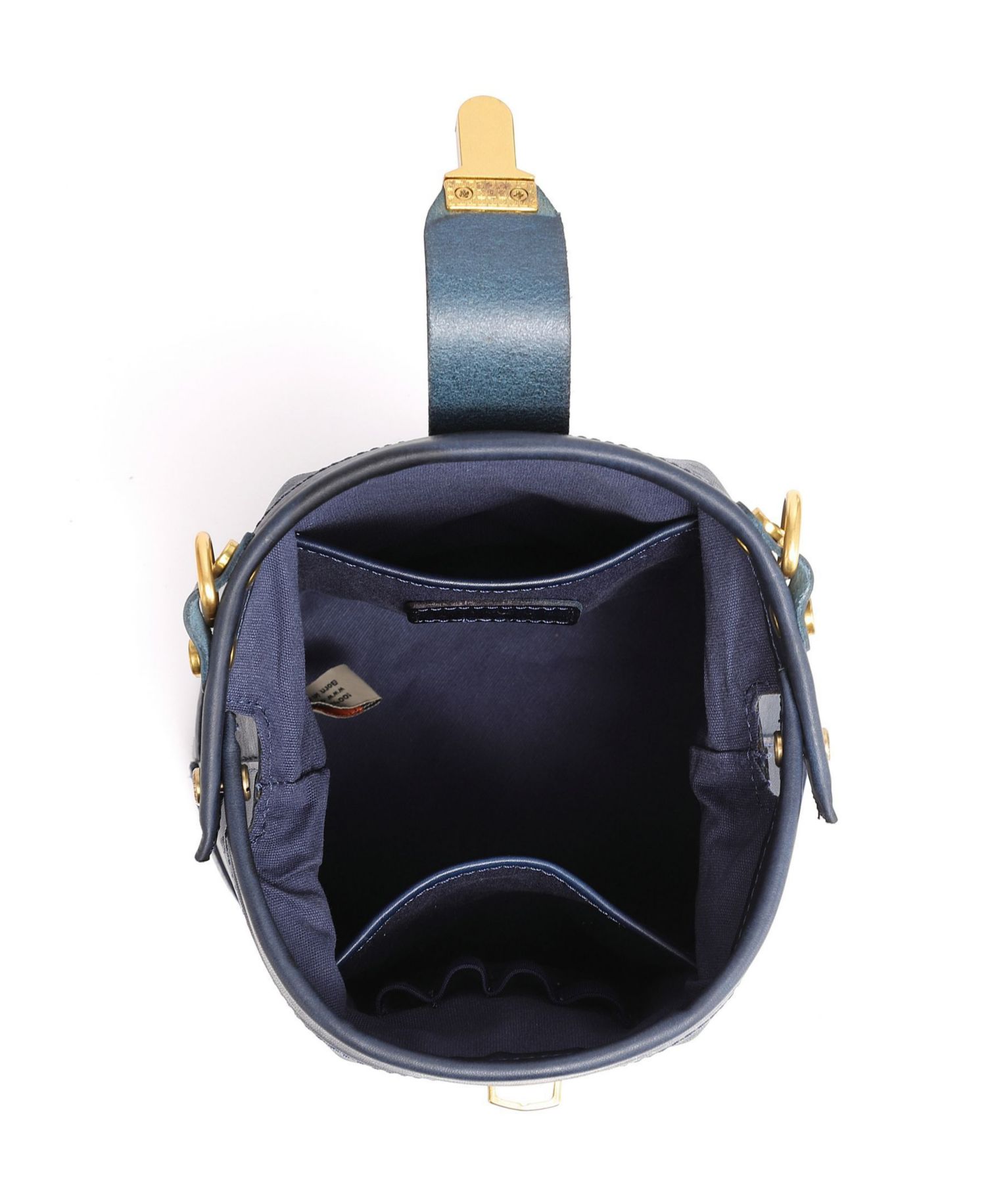 Doctor Mini Leather Bucket Crossbody Bag