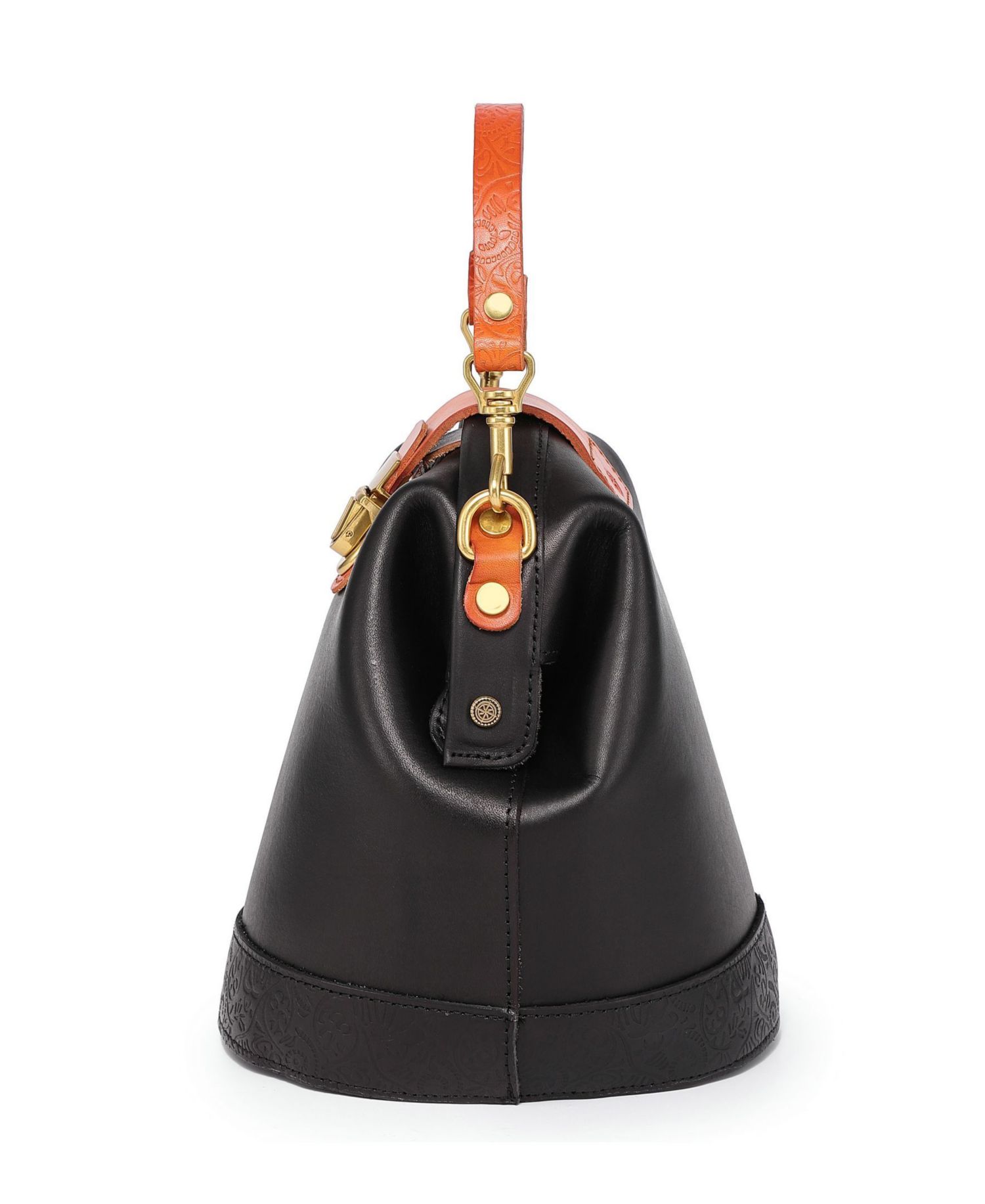 Doctor Mini Leather Bucket Crossbody Bag