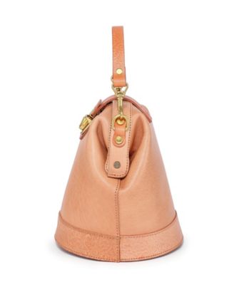 Women's Genuine Leather Doctor Bucket Crossbody Convertible Bag