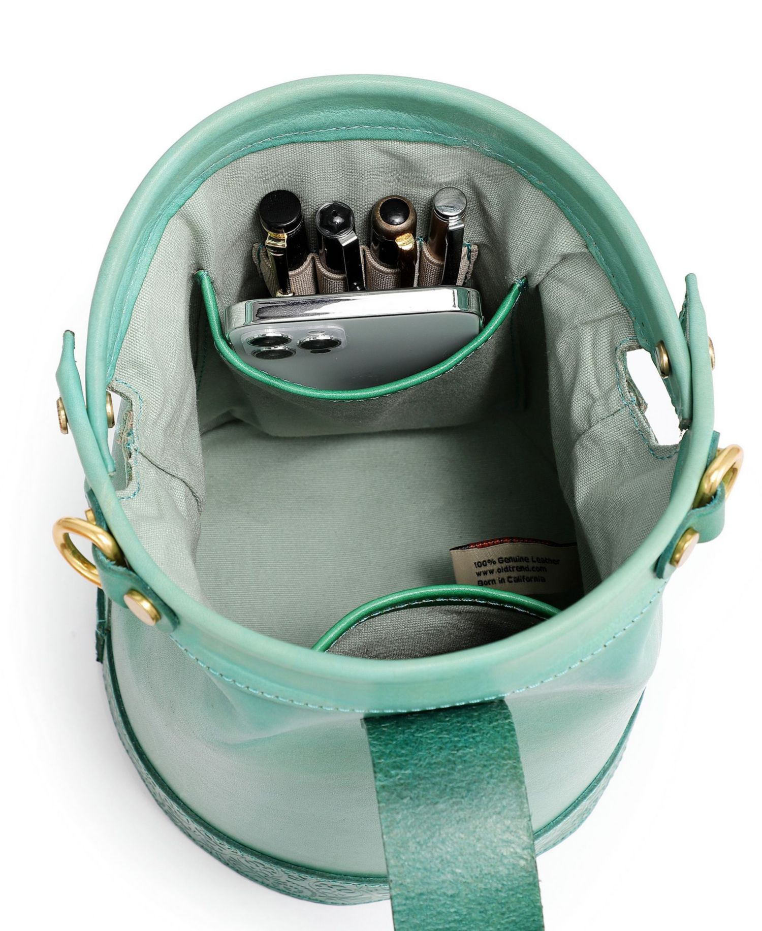 Doctor Mini Leather Bucket Crossbody Bag