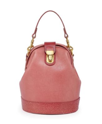 Women's Genuine Leather Doctor Bucket Crossbody Convertible Bag