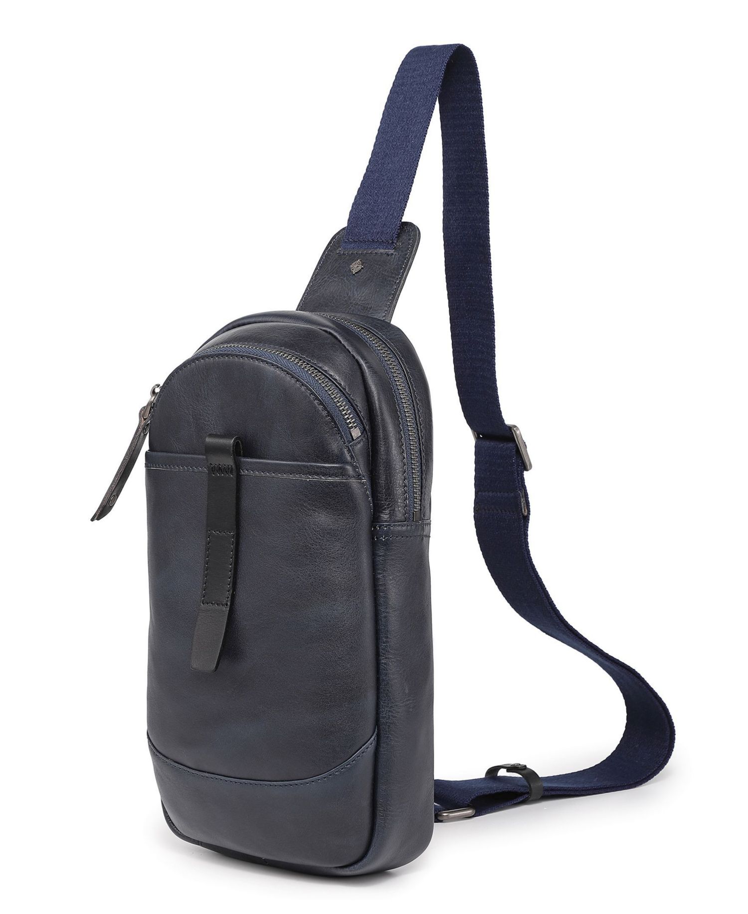 Sun-Wing Leather Sling Bag