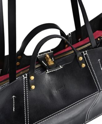 Women's Genuine Leather Rose All-day Tote Bag